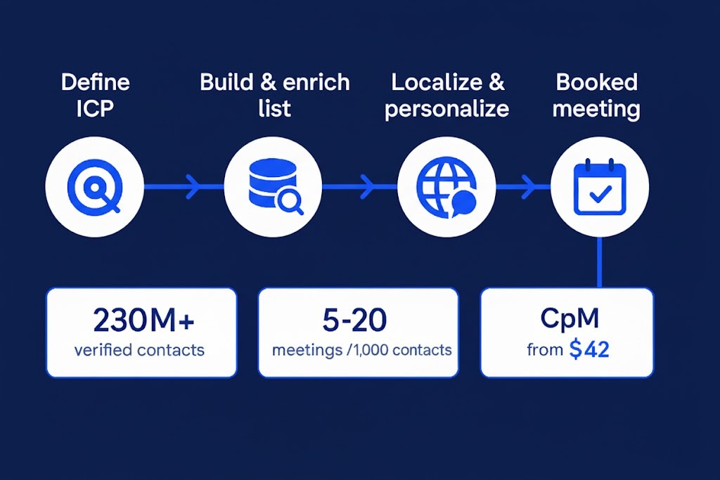 Kronos outbound funnel milestones diagram